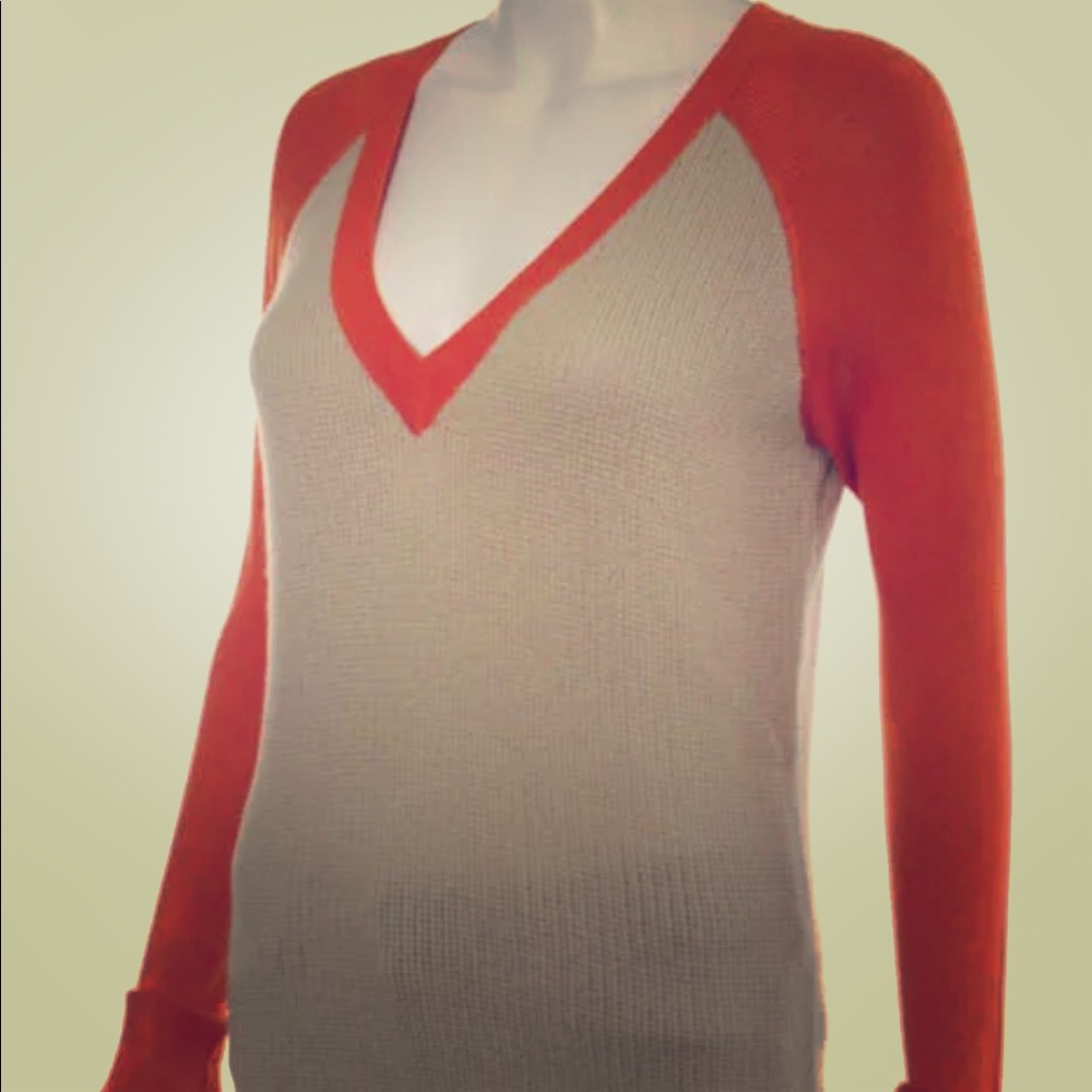 Reed Krakoff  Thermal V Neck Sweater $550 sz M